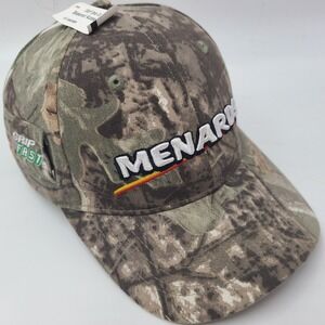 Menards Hat Adjustable Camo Brown Green Grip Fast Atlas Workwear Casual Logo Men